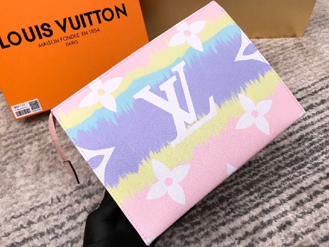 Louis Vuitton LV Monogram TOILET POUCH M68136 PINK - Click Image to Close